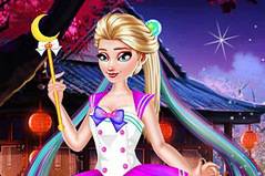 Аниме Стиль Эльзы - Elsa Anime Dressup